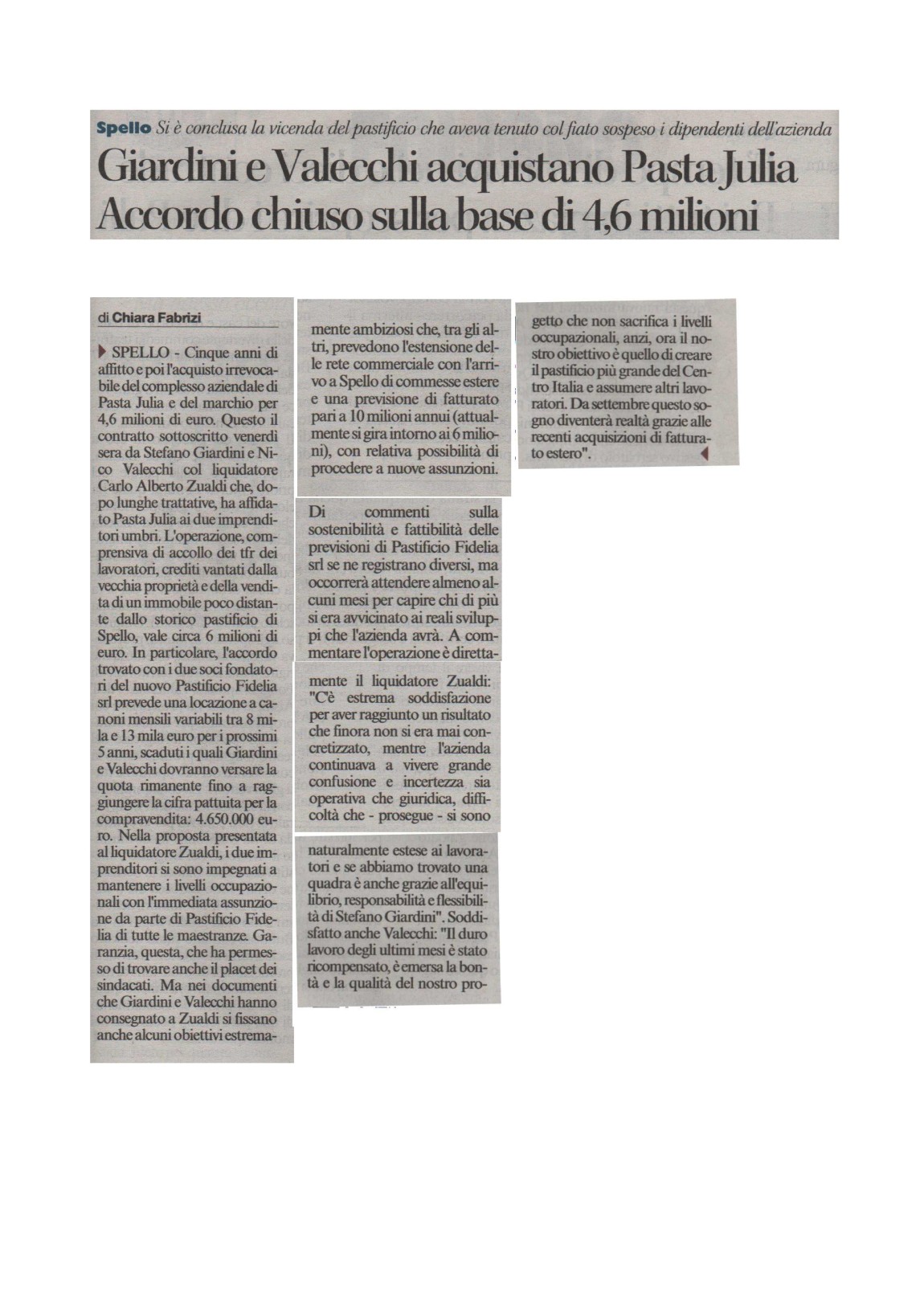 Corriere dell’Umbria 31.05.2015