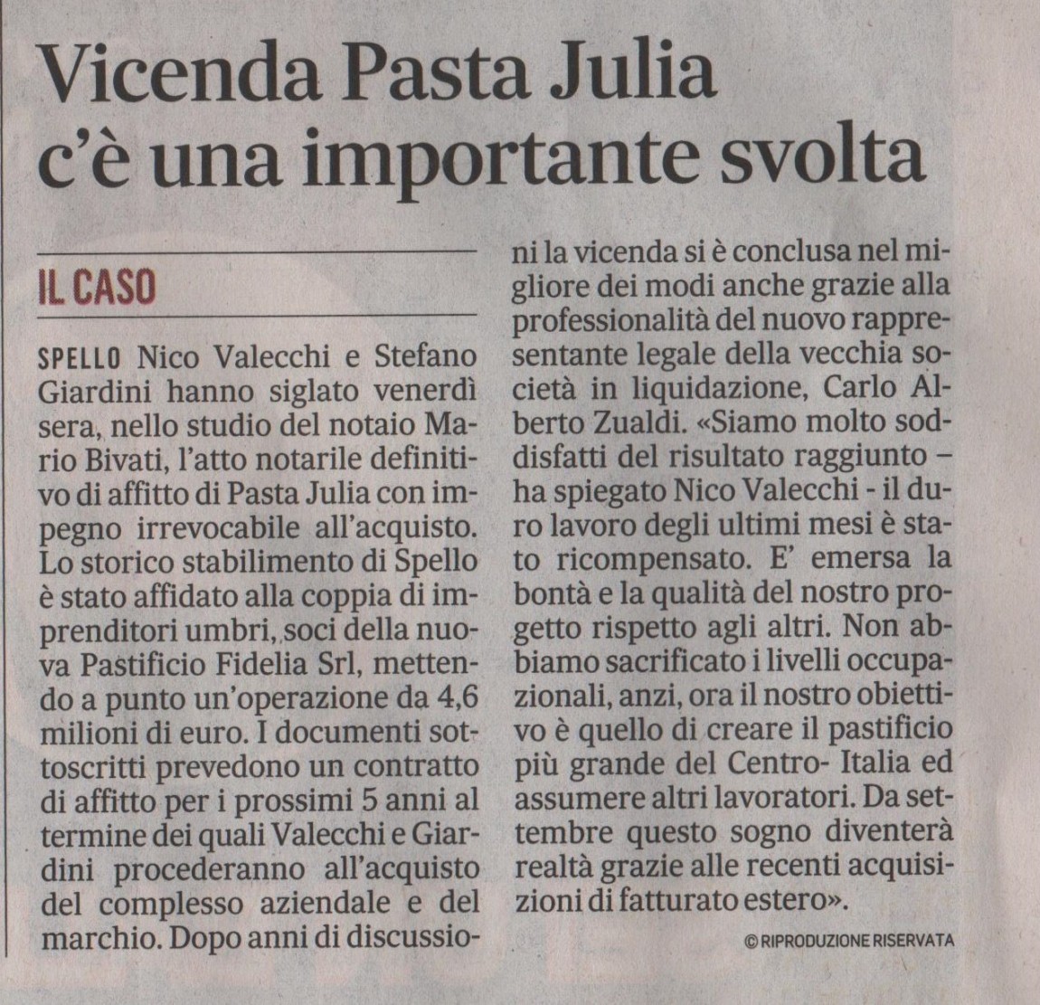 Il Messaggero Umbria 31.05.2015